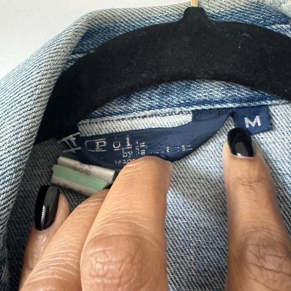 VINTAGE Polo by Ralph Lauren Denim Bomber Jacket - Picture 2 of 7